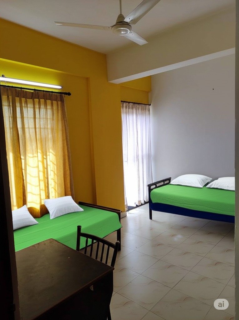 double bedroom with balcony